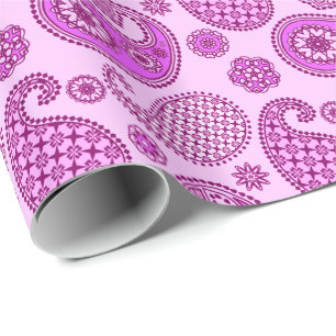 Paisley-Muster, Orchid und Amethyst lila Geschenkpapier