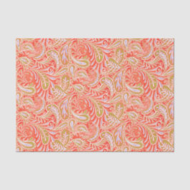 Paisley-Muster rot und grün Seidenpapier