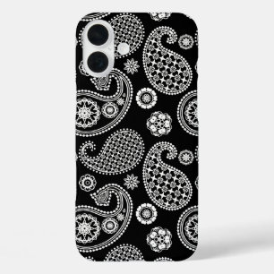 Paisley-Muster, Schwarz und Weiß title_seo2