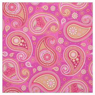 Paisley-Muster süßes Mädchen-Rosa Stoff