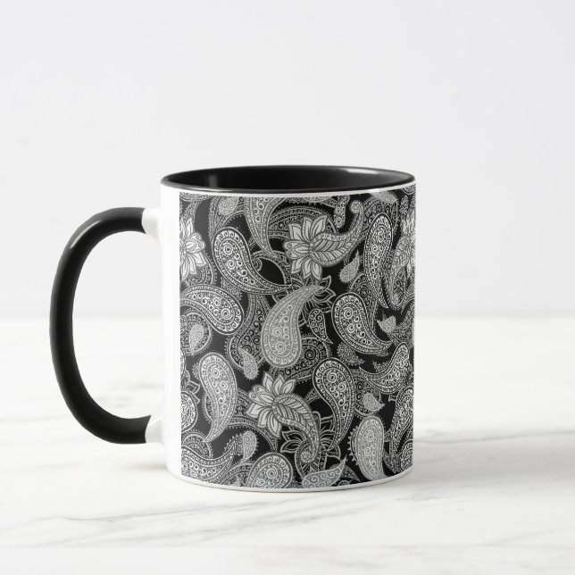 Paisley-Muster  Tasse (Links)