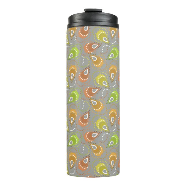 Paisley-Muster. Thermosbecher (Vorderseite)