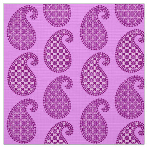 Paisley-Muster, violett und orchid Stoff