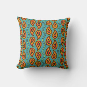 Paisley-Muster, Ziergewebe-Struktur indian s Kissen