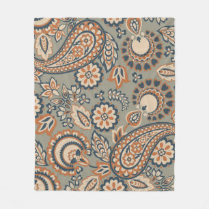 Paisley nahtlos Vintages Muster. Vintager Hintergr Fleecedecke