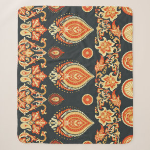 Paisley Oriental Ethnic Stoff Sherpadecke
