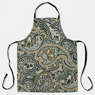Paisley Oriental Ethnic, Vintag nahtlos. Schürze