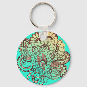 Paisley Ornaments I + Ihr Backgr. Ideen Schlüsselanhänger