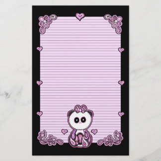 Paisley-Panda-Papier Briefpapier