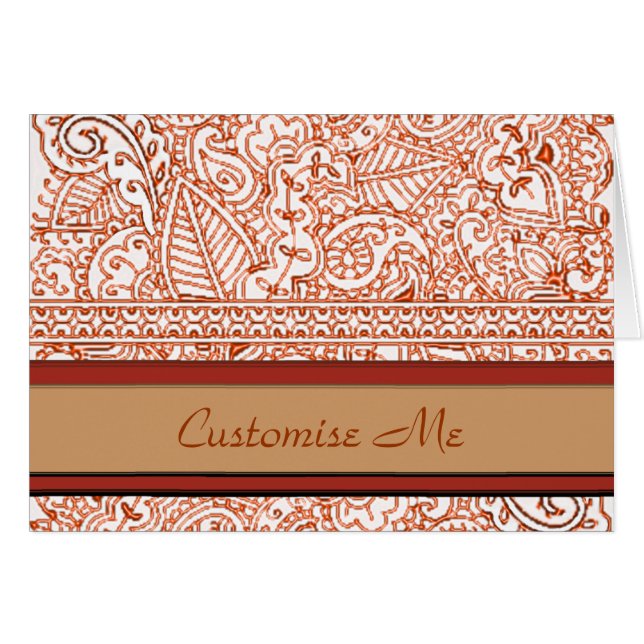Paisley Passion - Orange (Henna) (Vorderseite (Horizontal))