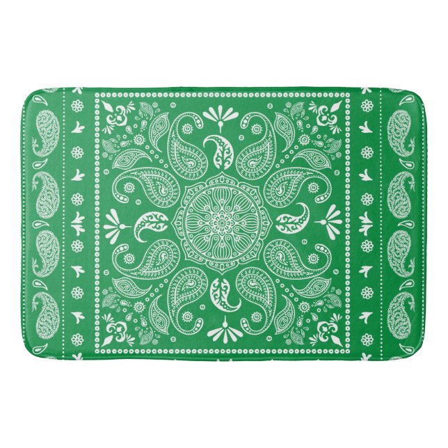 Paisley Pattern-1 Bath Mat Badematte (Vorderseite)