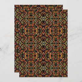 Paisley Pattern Art – Ornamental Floral Outline Save The Date