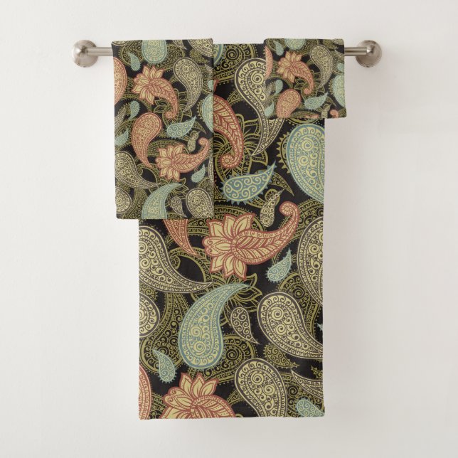 Paisley Pattern  Badhandtuch Set (Insitu)