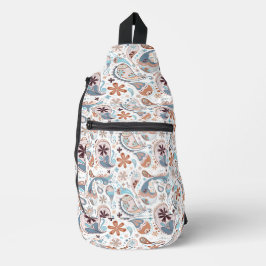 Paisley Pattern Hintergrund Crossbody Bag