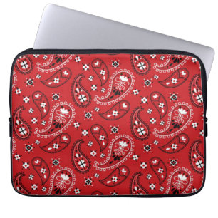 Paisley Pattern mit rotem Hintergrund-23214 Laptopschutzhülle