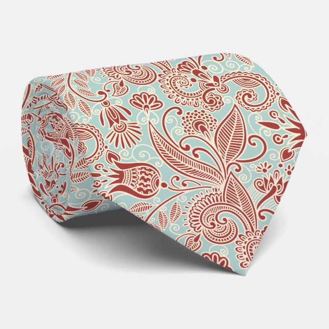 Paisley Pattern, Persisch Paisley, Oriental Paisle Krawatte (Gerollt)