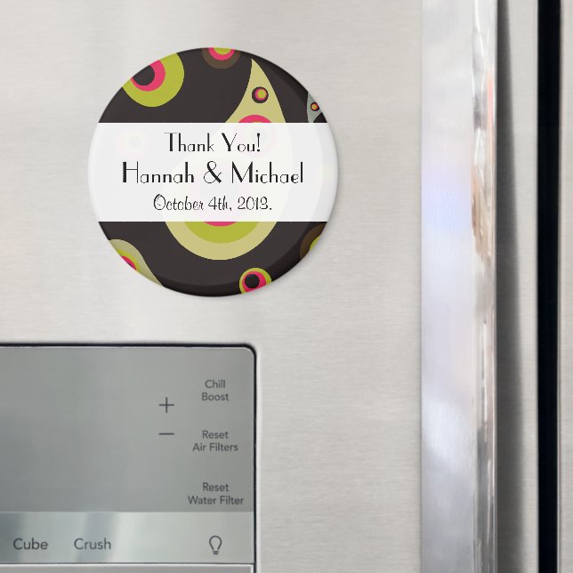 Paisley Pattern, Persisches Paisley, Boteh, Hochze Magnet (In Situ (Kühlschrank))