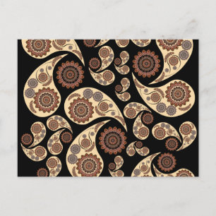 Paisley Pattern Postkarte