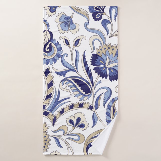 Paisley patternpa indien traditionnel (Serviette de bain)