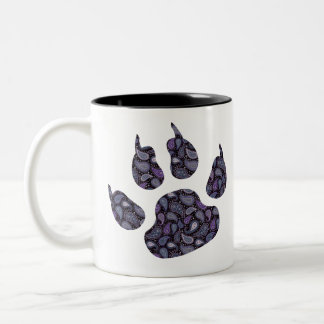 Paisley Paw Print Tasse