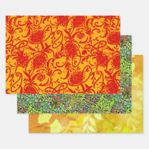 Paisley Pearl, Arcadia und Leafy Sampler Geschenkpapier Set