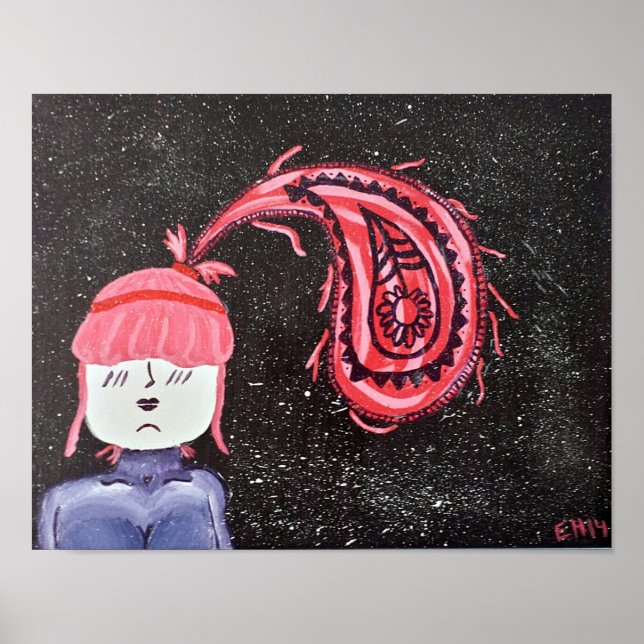 "Paisley Perfect" 11x14 Art Poster (Vorne)