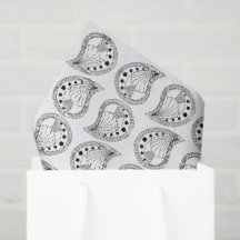 Paisley Petal Rhythm schwarze Linien