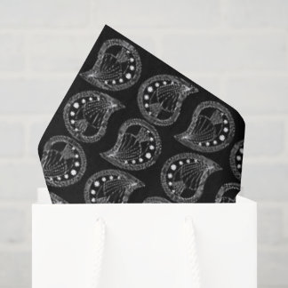 Paisley Petal Rhythm weiße Linien Seidenpapier
