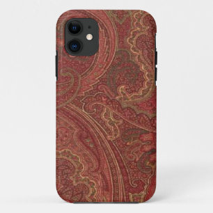 Paisley-Pflaumen-olivgrünes GoldCase-Mate iPhone 11 Hülle