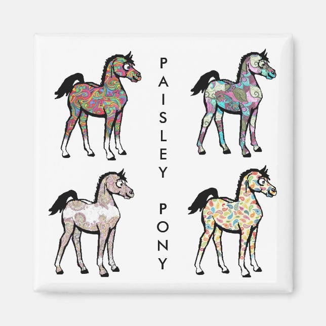 Paisley Pony Magnets Magnet (Vorne)