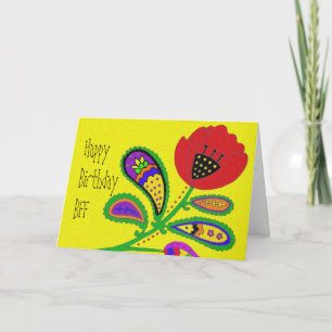 Paisley Poppy Karte