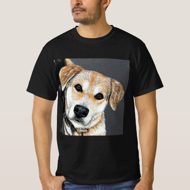 Paisley Pup Painting T-Shirt (Vorderseite)