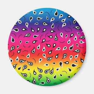 Paisley Rainbow Magnet