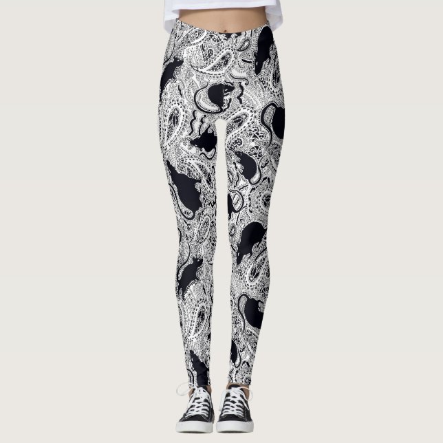 Paisley-Ratten-Leggings Leggings (Vorderseite)