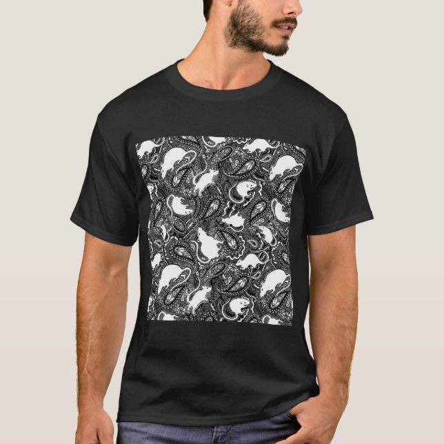 Paisley-Ratten-T - Shirt (Vorderseite)