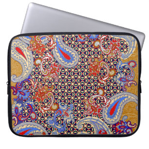 Paisley Scarf: Design der mehrfarbigen Stoffe Laptopschutzhülle