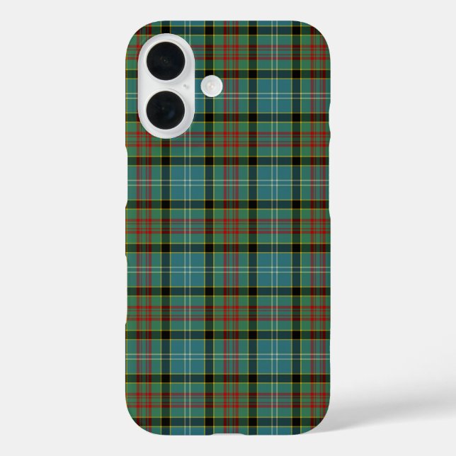 Paisley Scotland Tartan Türkis und Schwarz Kariert title_seo2 (Rückseite)