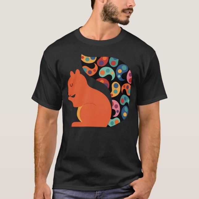 Paisley Squirrel T-Shirt (Vorderseite)