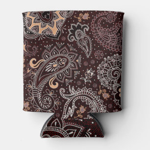 Paisley-Stil: farbenfrohe, Vintage nahtlose Muster Dosenkühler