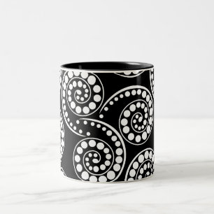 Paisley-Strudelmuster modern Zweifarbige Tasse