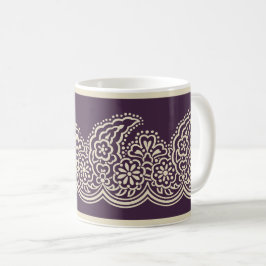 Paisley sur Mug de café violet