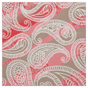 Paisley Textile   Rosa grüne Stoffe Print