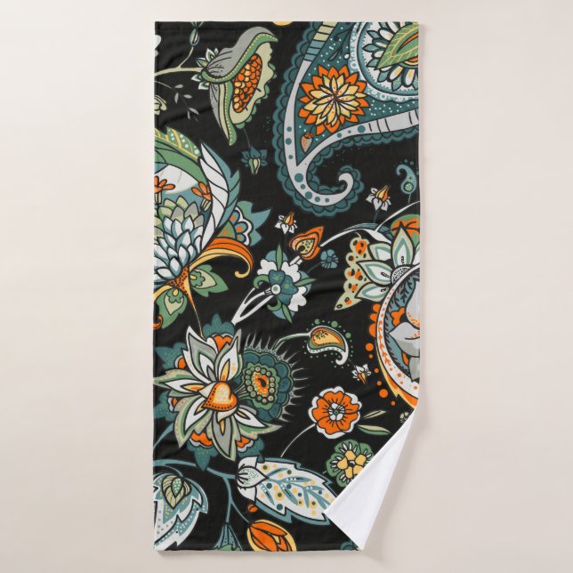 Paisley. Un motif sans faille basé sur la traditio (Serviette de bain)