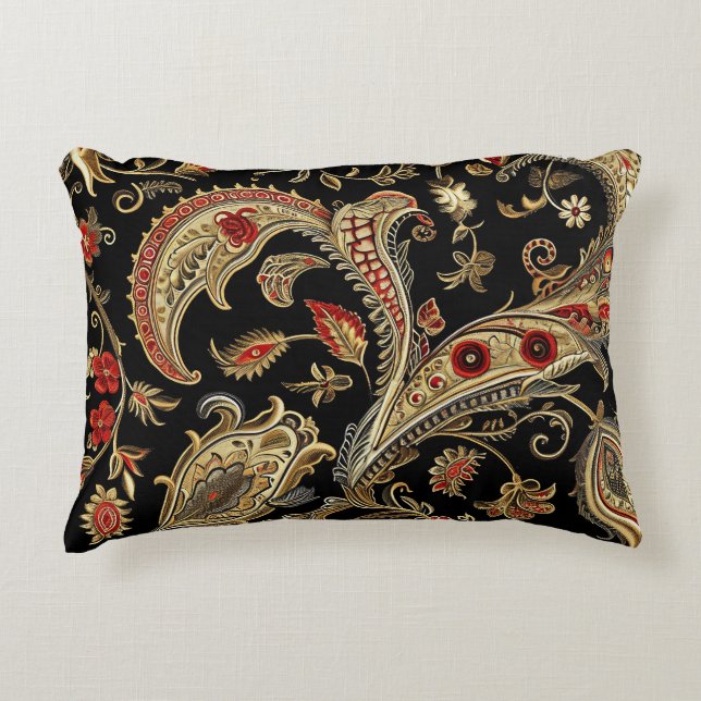 Paisley, Viktorianisch, Gothic, Dekokissen (Vorderseite)