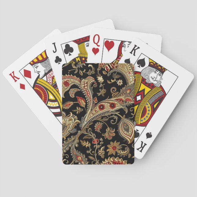 Paisley, Viktorianisch, gotisch Spielkarten (Rückseite)