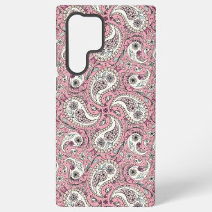 Paisley-Vögel in Babyrosa Samsung Galaxy Hülle