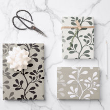 Paisley Waltz Minimalistische Botanische Silhouett