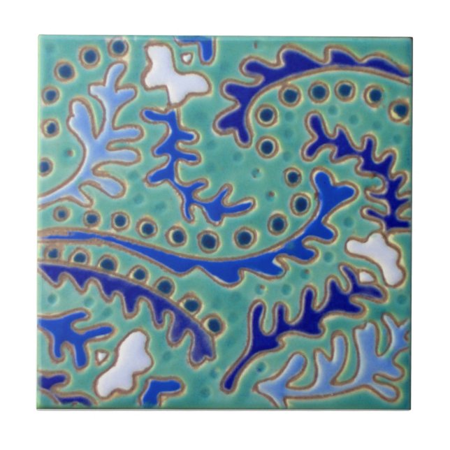 Paisley-Wiedergabe-Antiken-Fliese des Inder-IP038 Fliese (Vorderseite)