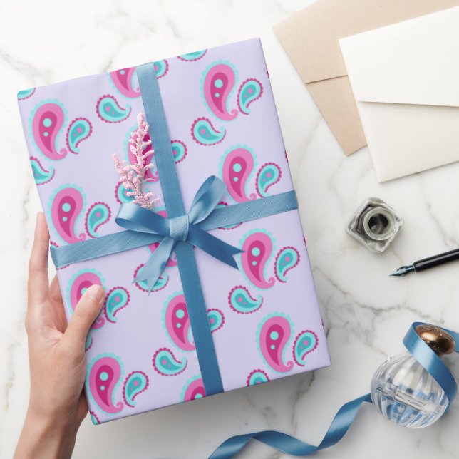 Paisley Wrapping Paper Geschenkpapier (Schenken)
