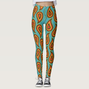 Paisley Ziertextur: Indische Eleganz. Leggings